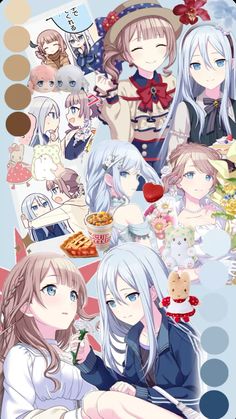 #honakana #homani #kanade #collage #pinterest #brown #red #blue #applepie #cupnoodles #marroncream #marumofubiyori #flowers #plushie #pjsk #projectsekai Cup Noodles, Apple Pie, Anime, Red