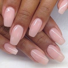 Nude coffin nails Nails Squoval, Super Nails, Ballerina Nails, Pink Acrylic Nails, Nail Shapes, Matte Nails, Super Ideas, Acrylic Nail Designs, Trendy Nails