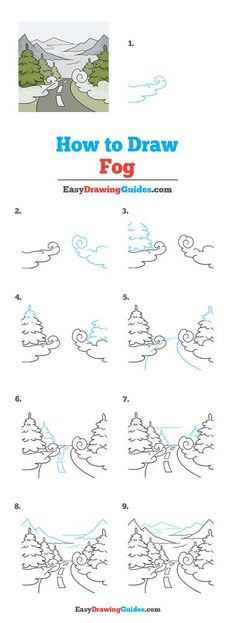 the instructions for how to draw a cartoon tree