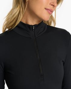 Customize your climate with the Studio Half Zip. With long sleeves and a mock neck, this fitted pullover is exactly what you need for warm ups, cool downs and the stretches in between. | Vuori Studio Half Zip Jacket | Black | Small Vuori makes premium performance apparel inspired by the active Coastal California lifestyle; an integration of fitness, surf, sport, and art. Breaking down the boundaries of traditional activewear, we are a new perspective on performance apparel. Coastal California, California Lifestyle, Half Zip Jacket, Long Torso, Black Xs, Performance Outfit, Workout Jacket, Big Love, New Perspective