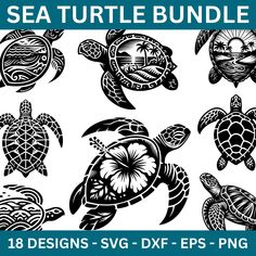 Sea Turtle Svg, Turtle Svg, Turtle Tattoo Designs, Free Silhouette, Turtle Tattoo, Phoenix Tattoo, Silhouette Free, Silhouette Designer Edition, Sea Turtle