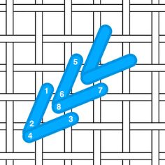 an image of a blue puzzle with numbers on the side and one number in the middle