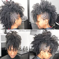 Natural hair Mohawk 4c braids Mohawk Braid Styles, Weave Hairstyles Braided, Natural Hair Twists, Mohawk Hairstyles, Girls Natural Hairstyles