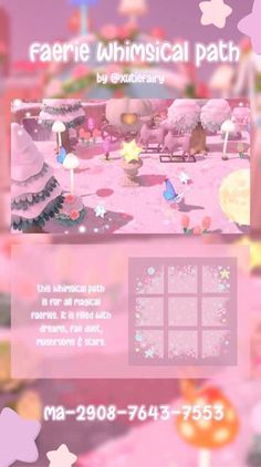 Fairy Island, Motif Acnl, Pink Island, Animals Crossing, Acnh Designs, Path Design, Qr Codes Animal Crossing