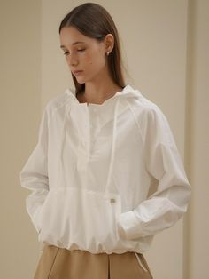 Composition : COTTON 100Color : WHITECountry of Origin : Republic of Korea Composition, Top Outfits, Clothes For Women, T Shirt, White, Clothes