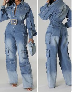 Pockets, pockets and more pockets. This quality 100% cotton Denim jumpsuit as lots of pockets. Great stretch denim, button front jumpsuit. The seasons must have, S - 6/8 M - 10/12 L- 14/16 Jean Jumper Outfit Denim, Women Denim Outfits, Demin On Denim Outfit, Denim Jumper Outfit, Denim Outfits For Women, Denim Party Outfit, Denim Fashion Outfits, Stylish Jeans Outfit, Flawless Makeup Look