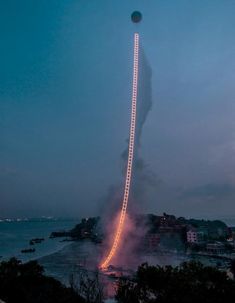 Sky Ladder: The Art of Cai Guo-Qiang Sky Ladder, Cai Guo Qiang, Giuseppe Penone, New Retro Wave, Stairway To Heaven, Sculpture Installation, Light Installation, Public Art