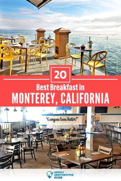 the best breakfast in monterry, california is served at this restaurant with an ocean view