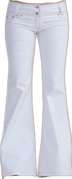 White Stretch Straight Bottoms, White Stretch Straight Pants, White Stretch Cropped Bottoms, White Stretch Cropped Leg Bottoms, White Stretch Cropped Leg Pants, White Stretch Jeans, White Flares, Womens Pants, Flare Trousers