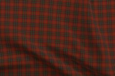 a red and black plaid fabric