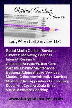 an advertisement for ladypa virtual services, inc