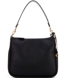 From COACH&#x2C; the Cary Pebbled Leather Shoulder Bag features:Soft pebble leatherZip-top closureFabric liningInside snap and multifunction pocketsOutside zip pocketDetachable handleDetachable strap for shoulder or crossbody wearApprox. 13.25" L x 10.75" H x 5" W bag; 9" handle drop; 21.5" strap dropImported. Formal Crossbody Shoulder Bag With Pebbled Texture, Chic Formal Shoulder Bag With Pebbled Texture, Classic Shoulder Bag With Pebbled Texture For Work, Classic Pebbled Shoulder Bag For Work, Classic Pebbled Texture Shoulder Bag For Work, Chic Shoulder Bag With Pebbled Texture For Work, Chic Shoulder Bag For Workwear With Pebbled Texture, Chic Pebbled Texture Shoulder Bag For Work, Pebbled Leather Bag With Zipper Closure