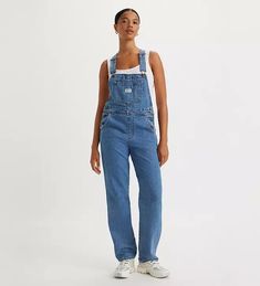 Vintage Women's Overalls - Dark Wash | Levi's® US Collage Pieces, Workwear Essentials, Women's Overalls, Clothes Shopping, Top To Bottom, Overalls Women, Denim Overalls, Vintage Denim, Levi's