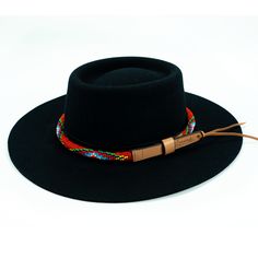 Price includes a Brigitte Sambboho hat & a Red Vogue hatband. Save 10% with this bundle. Select hat size. Hatband is one size fits all. Hatband is removable. The fanciest hat you will ever wear. Sambboho's Brigitte black hat is a dipped crown boater design with a custom trimmed genuine velvet black band. A structured and stiff short-brimmed boater style. Use to make an impression! Dipped crown oval boater hat in Black Trimmed with genuine Velvet Black Band Hat material: 100% soft Brazilian w Red Adjustable Flat Brim Fedora, Adjustable Country Style Costume Hats And Headpieces For Festivals, Adjustable Country Style Costume Hats For Festivals, Adjustable Short Brim Costume Hat For Festivals, Red Adjustable Felt Hat With Curved Brim, Adjustable Red Felt Hat With Curved Brim, Adjustable Black Costume Hats And Headpieces For Beach, Adjustable Red Fedora Hat Band, Adjustable Red Fedora Hat