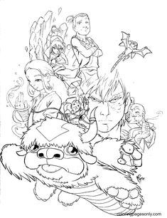 an image of cartoon characters from the animated movie muppets and friends coloring pages