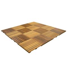 a wooden cutting board with squares on it