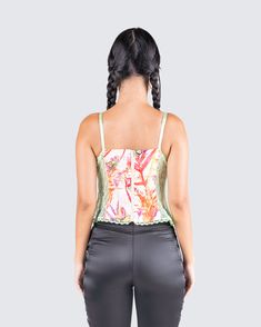 Sweet and sultry vibes only in this multi print lace corset 💘 they'll all be begging for a minute of your time…😘 Flirty Lace Fitted Corset, Summer Night Out Tops With Lace Closure, Summer Tops With Lace Closure For Night Out, Fitted Summer Tops With Lace Closure, Fitted Tops With Lace Closure For Summer, Summer Lace Closure Top For Night Out, Flirty Fitted Corset With Lace Trim, Flirty Fitted Lace Trim Corset, Summer Party Lace Corset