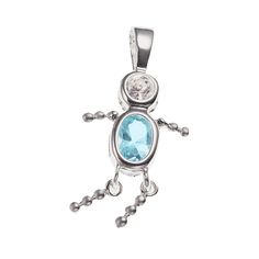 Boydesign offers a cute look. Simulated birthstones emit a dazzling glow. Details: 3/4-in. length Size: One Size. Color: Blue. Gender: female. Age Group: adult. Material: Sterling Silver. Silver Dog, Jewelry Chain, Jewelry Outfit, Jewelry Maker, Dog Tag, Tag Necklace, Chains Jewelry, Silver Charms, Charm Jewelry