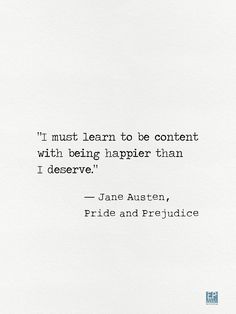 jane austen, pride and preclude quote on white paper