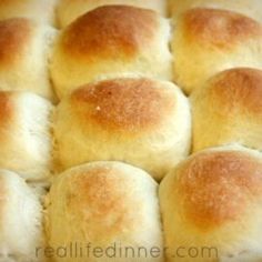 a close up of bread rolls in a pan