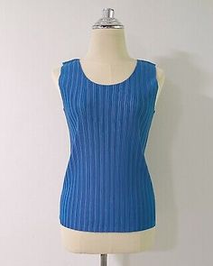 ad eBay - PLEATS PLEASE ISSEY MIYAKE Tank Top Blue Pleated Sleeveless Size 3 Made in Japan - Buy Now, click the link (eBay) Pleats Please, Pleats Please Issey Miyake, Issey Miyake, Womens Clothing Tops, Made In Japan, Buy Now, Im Not Perfect, Tank Top, Women Accessories