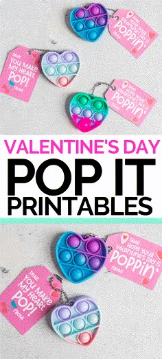 valentine's day pop it printables for kids to make and play with