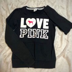 Perfect Condition, Nwot Because I Received This One Christmas And It Never Fit Me Right (Didn't Wanna Ask Gift Giver For Receipt, U Know How It Is) Crewneck Style, Pocket In Front. Graphics Are Still Bold,Beautiful And Vibrant, No Cracks And Black Is Deep And Dark, No Fading! Tysm For Looking And Have A Wonderful Day! Pink Y2k Long Sleeve T-shirt, Pink Y2k Sweatshirt With Graphic Print, Pink Y2k Graphic Print Sweatshirt, Pink Y2k Style Graphic Print Sweatshirt, Winter Loungewear Tops With Logo Print, Pink Y2k Tops With Logo Print, Pink Y2k Style Top With Logo Print, Pink Y2k Tops For Winter, Pink Long Sleeve Y2k Sweatshirt