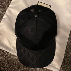 Gucci Unisex Snapback Mesh Logo Cap Worn Once. Size Small (57 Cm), Comes With Dust Bag Adjustable In Back Logo On Front Mesh On Back No Trades No Returns / No Refunds / All Sales Final Reposhing This Item I Purchased From @Stephxss. Loved It, But Ready To Rotate For Something New. Questions? Leave A Comment Below! Logo Hat, Gucci Accessories, Gucci Black, Something New, Dust Bag, Mesh, Women Accessories, Gucci, ? Logo