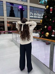 Ice scating outfit, ice scating, winter outfit, fashion inspo Winter Outfit, Winter Outfits, Fashion Inspo, Ootd, Christmas Tree, Christmas