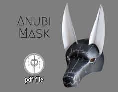 Anubi Inspired Mask PDF Patterns for Eva Foam - Etsy Cat Skull Mask, Diy Eva Foam, Eva Foam Helmet, Anubis Costume, Helmet Template, Anubis Mask, Foam Cosplay, Paper Mache Mask, Doctor Mask