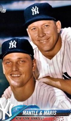 two baseball players are posing for a photo