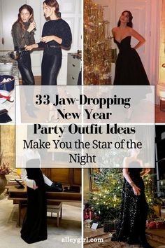 New Years Eve Outfits Cocktail, Fancy Nye Outfit, Formal Nye Outfit, Nye Outfit Aesthetic, Formal New Years Eve Outfit, Miami Nye Outfit, New Year’s Eve Look, Black Tie New Years Eve Party Outfit, Partywear Outfits For Women