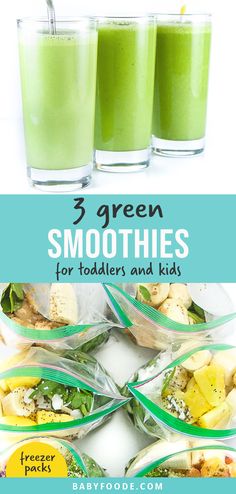 green smoothies for toddlers and kids