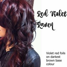 Violet Hair, Color Highlights, Long Red Hair, Haircut And Color, New Hair Colors, Long Red