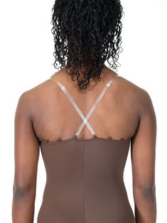 A must-have in any performer's closet. This body liner features customizable clear straps with multiple points of attachment, so you can get the perfect fit and silhouette every time. This simple single layered microfiber leo, is awesome under dresses, or any other leotard that might have come without a lining. Features -full coverage single layer leotard -clear adjustable and customizable shoulder straps -multiple back strap attachment points -mesh crotch lining. Additional Info Body Wrappers® Backless Nylon Leotard With Built-in Bra, Fitted Backless Camisole With Built-in Bra, Nylon Shapewear Leotard With Built-in Bra, Nylon Bodysuit With Adjustable Spaghetti Straps, Nylon Bodysuit With Spaghetti Straps And Adjustable Straps, Shapewear Fitted Leotard With Built-in Bra, Fitted Shapewear Leotard With Built-in Bra, Fitted Backless Leotard With Built-in Bra, Fitted Backless Bodysuit With Adjustable Straps