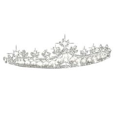 Description: Faux pearl, rhinestone and leaves decor allows this bridal wedding tiaras to match with evening dress, low-cut top or topic costume, which will embellish you more beautiful and attractive. When you wear this headband with two holes on the end, you can use two hair pins to fix the crown on your hair, and keep your hair in place for a long time. Wedding headband is made from high quality alloy and imitation pearl material by the exquisite craft, noble, gorgeous and do not need to worr Crown For Birthday, Wedding Tiara Headband, Tiara For Bride, Crown Hair Accessories, Prom Tiaras, Bridal Crown Tiara, Leaves Decor, Wedding Tiaras, Vintage Tiara