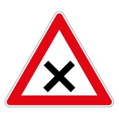 Warning for crossroad, give way to all vehicles approaching from the right. Road And Traffic Signs, All Traffic Signs, Month Of May