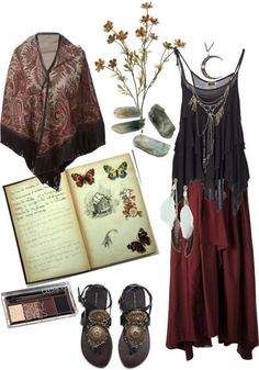 Earthy Witch, Witch Clothing, Witchy Outfits, Hippie Goth, Boho Witch, Strega Fashion, Boho Goth, Basic Witch, Hippy Chic