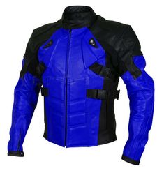 Blue Moto Outerwear For Motorcycling, Blue Biker Leather Jacket, Luxury Blue Moto Biker Jacket, Blue Biker Jacket, Blue Biker Jacket With Zipper Closure, Jackets Uk, Leather Store, Celebrities Fashion, Motor Bike