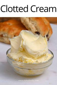 homemade whipped cream in a glass bowl