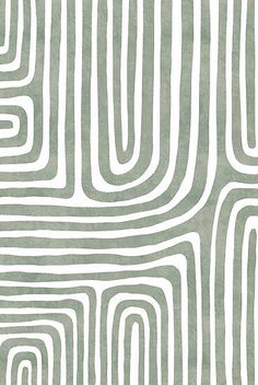 an abstract green and white pattern on paper