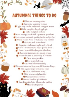 the autumn things to do poem