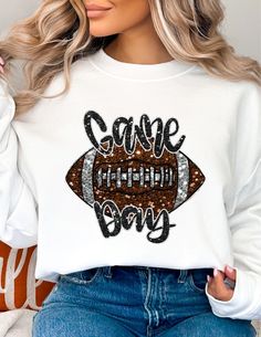 This Womens Sweatshirts item is sold by KikiandEmmyCreations. Ships from Richton, MS. Listed on Jun 24, 2024 Football Spirit Shirts, Football Spirit, Football Clothes, Game Day Football, Football Mom Shirts, Foot Ball, Womens Sweatshirts, Cute Shirt Designs, Football Sweatshirt