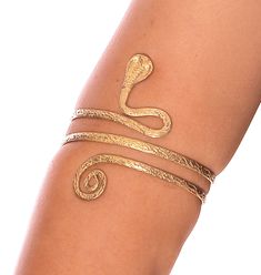 Spiral Cobra Snake Arm Band - GOLD Gold Festival Bracelet Body Jewelry, Snake Arm Band, Arm Band Jewelry, Fairytale Jewelry, Snake Jewellery, Stem Challenge, Cobra Snake, Arm Band Tattoo, Arm Jewelry