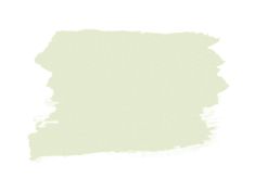 a light green paint swatch on a white background