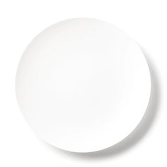 an empty white plate on a white background