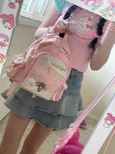 Kawaii Outfit, Not Mine, A Girl, Hello Kitty, Kitty, Pink, Kawaii