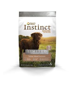 dog food bag with an image of a dog on it's front and side