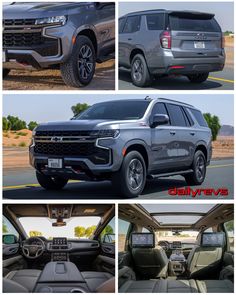 four different views of the new chevrolet traverse