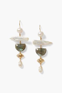 Unique Handmade Earrings, Biwa Pearls, Chan Luu, Jewelry Inspo, Jewelry Creation, High Quality Jewelry, Chandelier Earrings, Gold Plated Sterling Silver